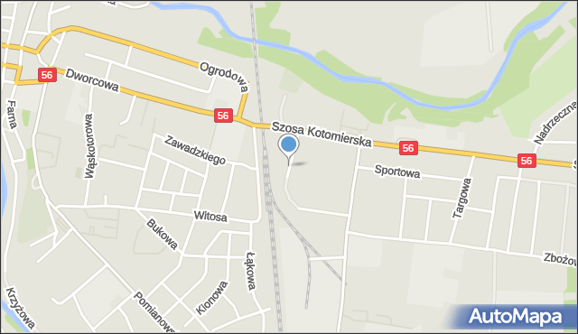 Koronowo powiat bydgoski, Różana, mapa Koronowo powiat bydgoski
