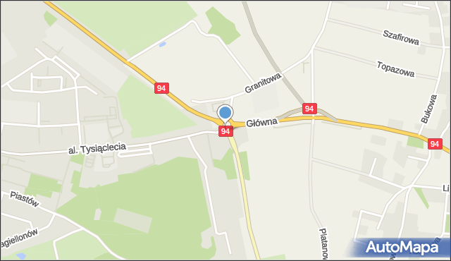 Kruszyn gmina Bolesławiec, Rondo Solidarności, mapa Kruszyn gmina Bolesławiec