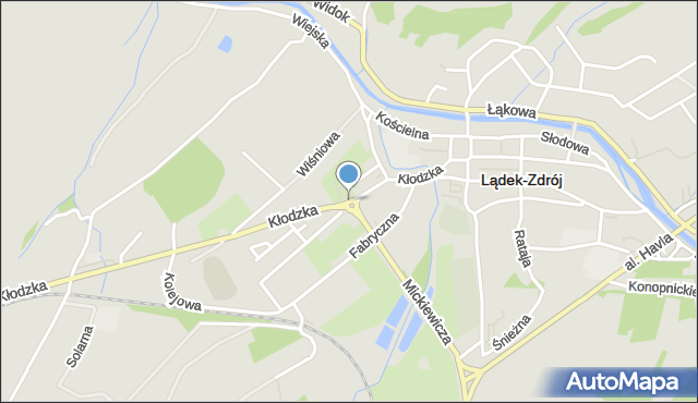 Lądek-Zdrój, Rondo Bublewicza Mariana, mapa Lądek-Zdrój