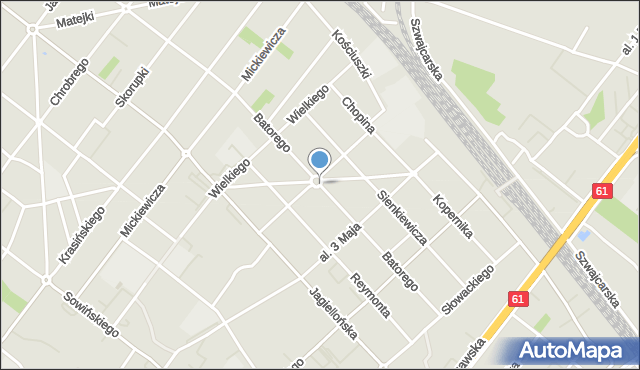 Legionowo, Rondo Armii Krajowej, mapa Legionowo