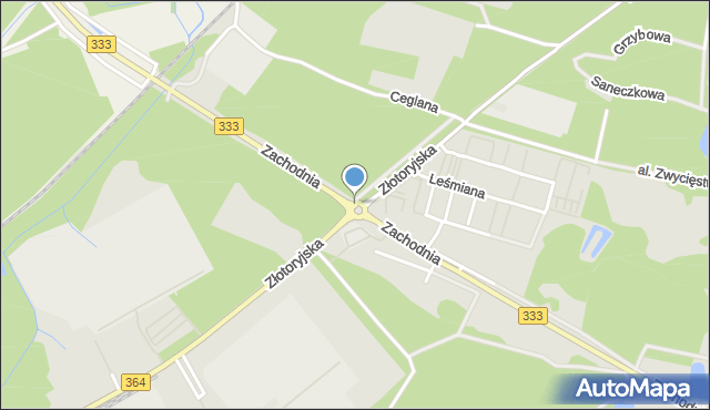 Legnica, Rondo Unii Europejskiej, mapa Legnicy