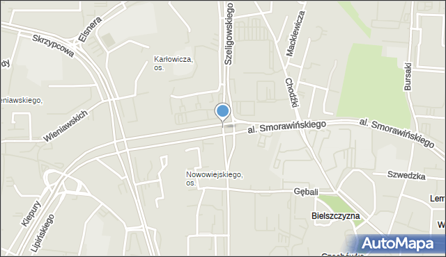 Lublin, Rondo Kamińskiego Franciszka, gen., mapa Lublina