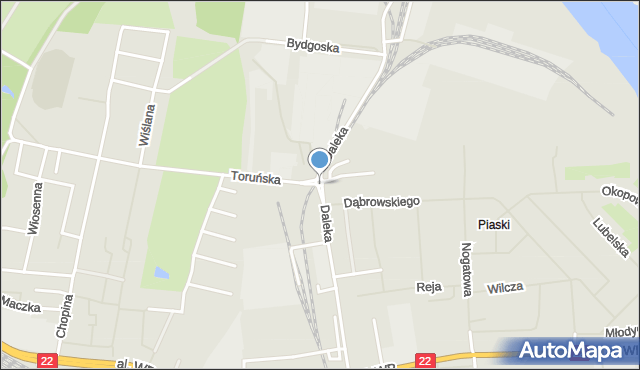 Malbork, Rondo Portowe, mapa Malborka