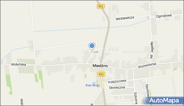 Miedźno powiat kłobucki, Rómmla Juliusza, gen., mapa Miedźno powiat kłobucki