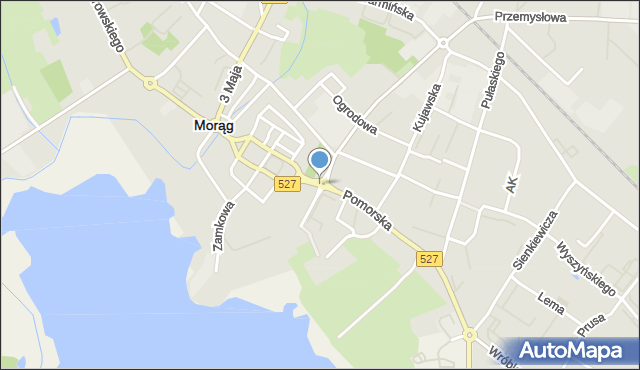 Morąg, Rondo Ratuszowe, mapa Morąg