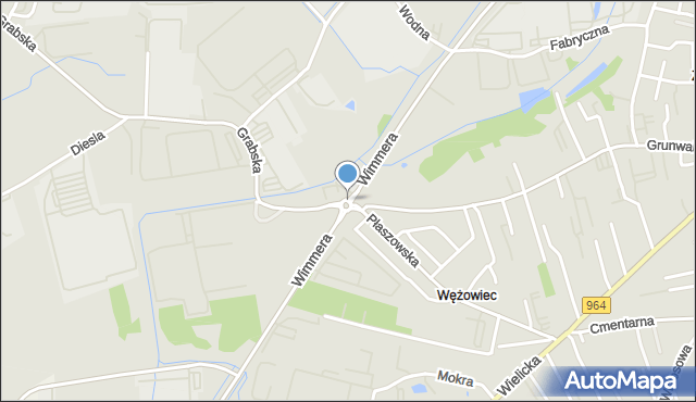 Niepołomice, Rondo Piłsudskiego Józefa, marsz., mapa Niepołomice