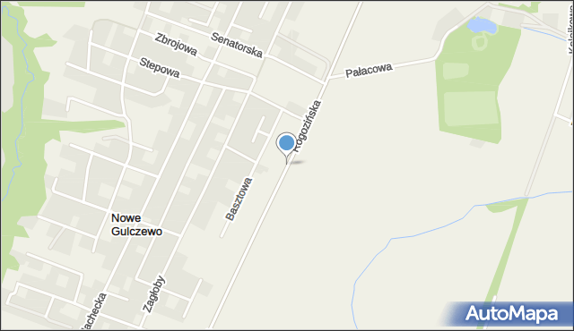 Nowe Gulczewo, Rogozińska, mapa Nowe Gulczewo