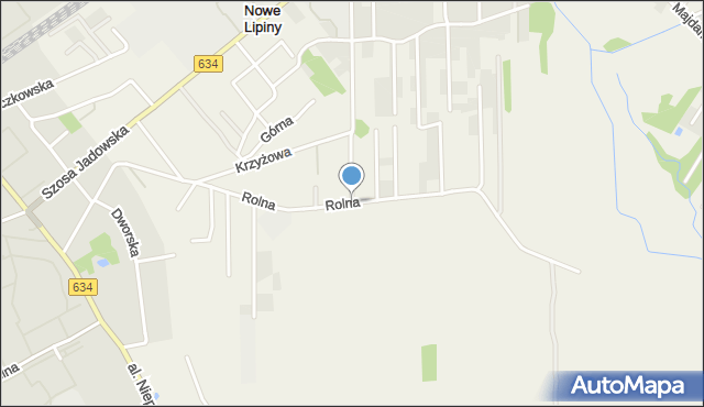 Nowe Lipiny, Rolna, mapa Nowe Lipiny