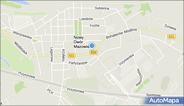 Nowy Dwór Mazowiecki, Rondo Żyły Czesława, ks. prał., mapa Nowy Dwór Mazowiecki