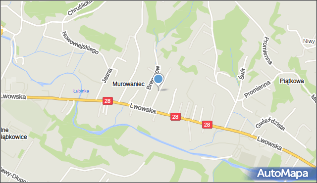 Nowy Sącz, Rodziny Stobieckich, mapa Nowego Sącza