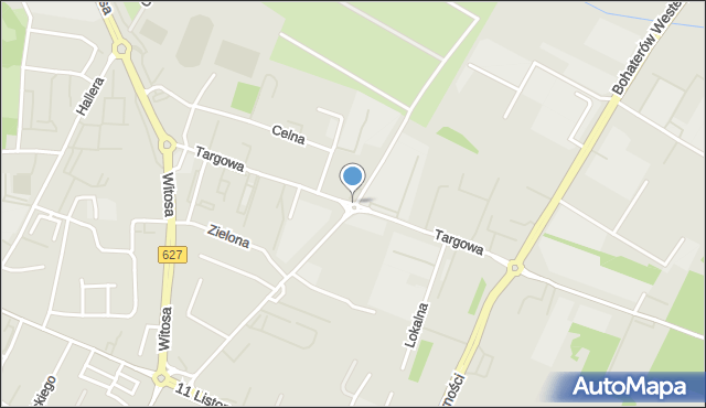 Ostrołęka, Rondo Walentynowicz Anny, mapa Ostrołęka