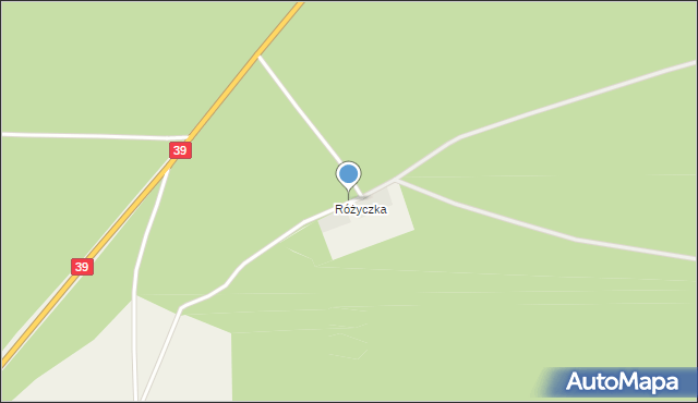 Piotrówka gmina Trzcinica, Różyczka, mapa Piotrówka gmina Trzcinica