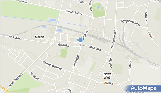 Pleszew, Rondo Wieczorka Władysława, dr., mapa Pleszew
