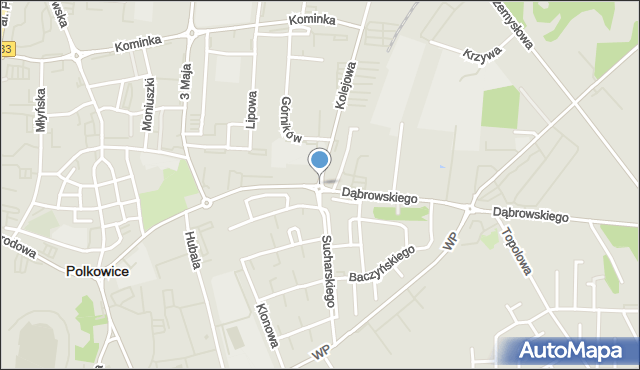 Polkowice, Rondo Stokrotki, mapa Polkowice