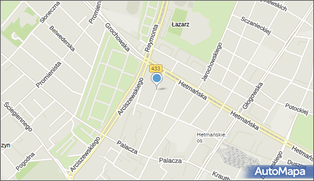 Poznań, Rogalińskiego Józefa, mapa Poznania