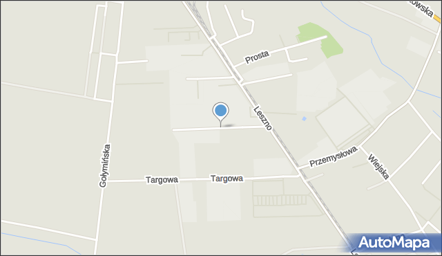 Przasnysz, Rowerowa, mapa Przasnysz