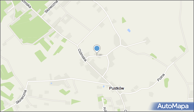 Pustków gmina Ozimek, Robotnicza, mapa Pustków gmina Ozimek