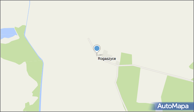 Rogaszyce gmina Żerków, Rogaszyce, mapa Rogaszyce gmina Żerków