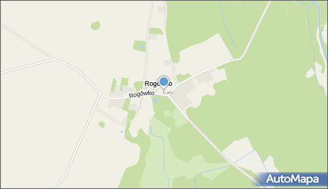 Rogówko gmina Węgorzyno, Rogówko, mapa Rogówko gmina Węgorzyno