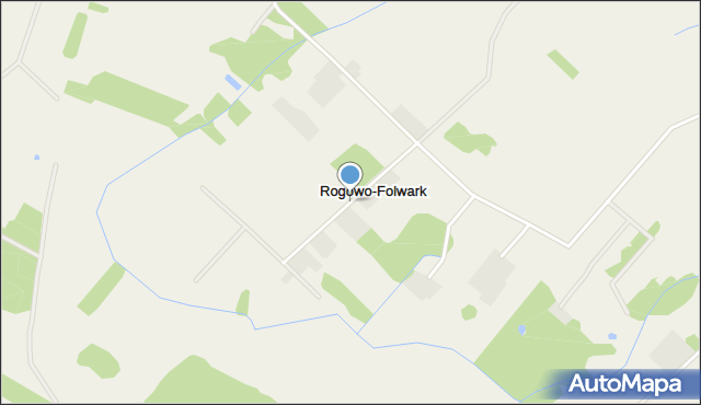 Rogowo-Folwark, Rogowo-Folwark, mapa Rogowo-Folwark