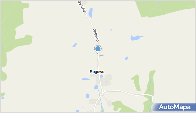 Rogowo gmina Pasłęk, Rogowo, mapa Rogowo gmina Pasłęk