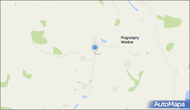 Rogożajny Wielkie, Rogożajny Wielkie, mapa Rogożajny Wielkie