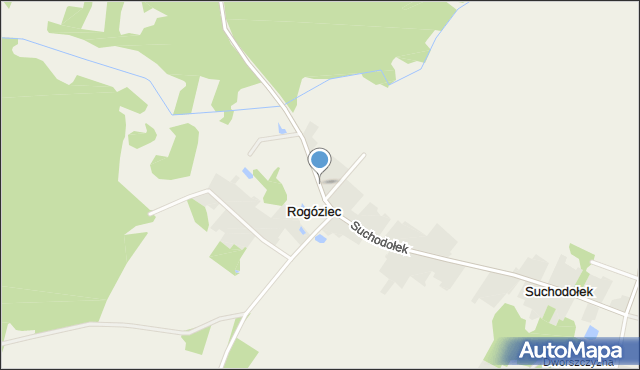 Rogóziec, Rogóziec, mapa Rogóziec