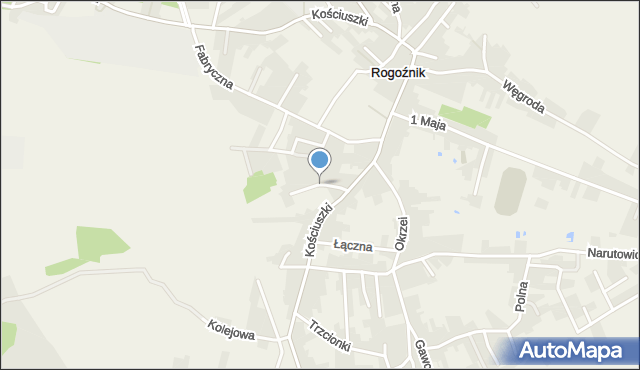 Rogoźnik gmina Bobrowniki, Rogoźnik, mapa Rogoźnik gmina Bobrowniki