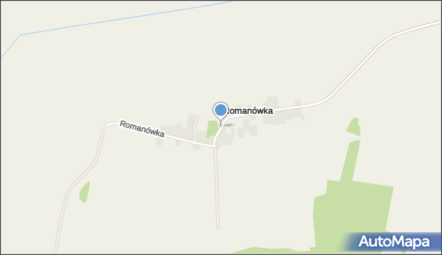 Romanówka gmina Krynice, Romanówka, mapa Romanówka gmina Krynice