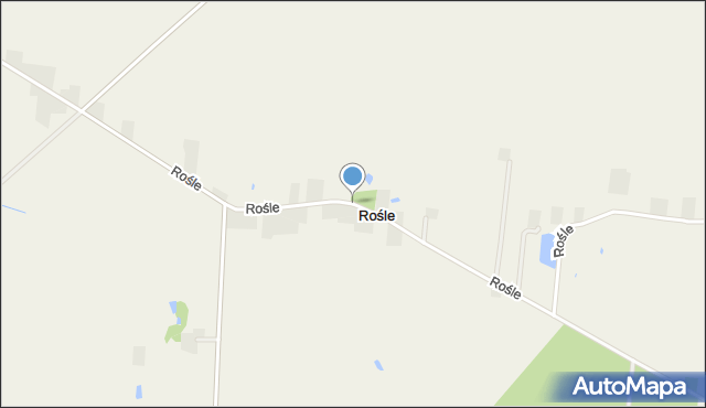 Rośle, Rośle, mapa Rośle