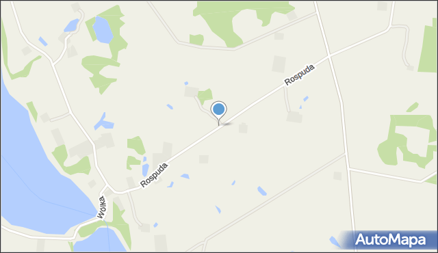 Rospuda, Rospuda, mapa Rospuda