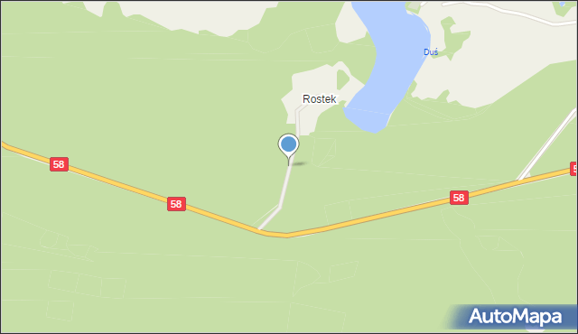 Rostek, Rostek, mapa Rostek