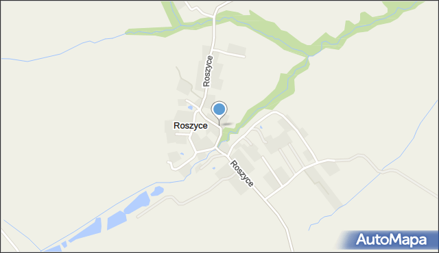 Roszyce, Roszyce, mapa Roszyce