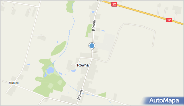 Równa, Równa, mapa Równa