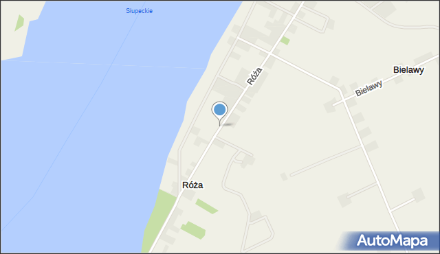 Róża gmina Słupca, Róża, mapa Róża gmina Słupca