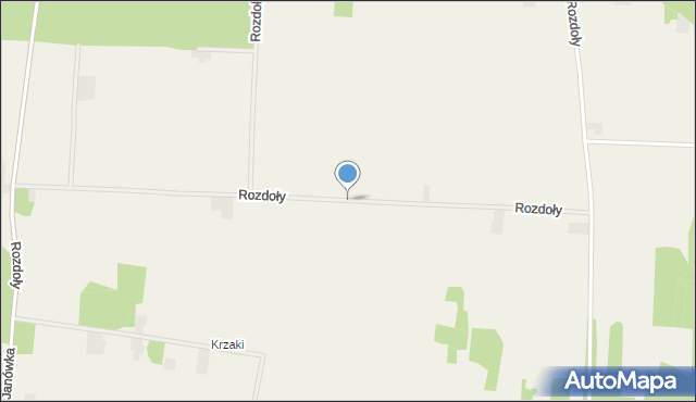 Rozdoły gmina Sitno, Rozdoły, mapa Rozdoły gmina Sitno