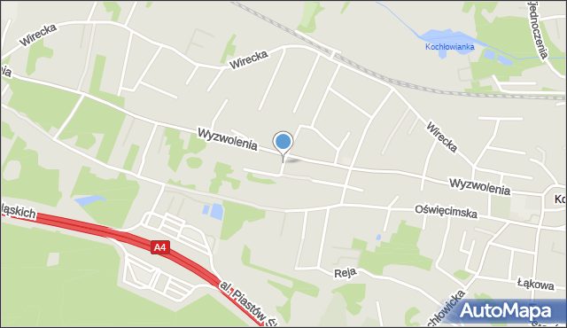 Ruda Śląska, Rogozińskiego Stefana, mapa Rudy Śląskiej