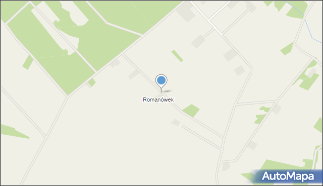 Rudnik powiat krasnostawski, Romanówek, mapa Rudnik powiat krasnostawski