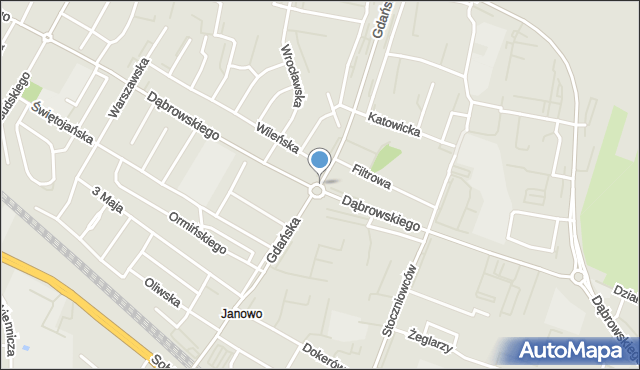 Rumia, Rondo 25-lecia NSZZ Solidarność, mapa Rumia