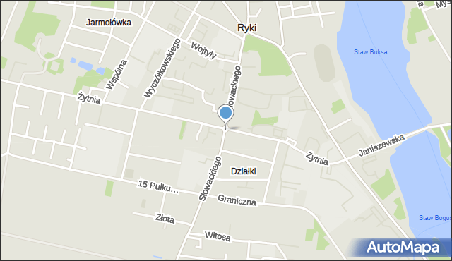 Ryki, Rondo Bernaciaka Mariana, mjr., mapa Ryki
