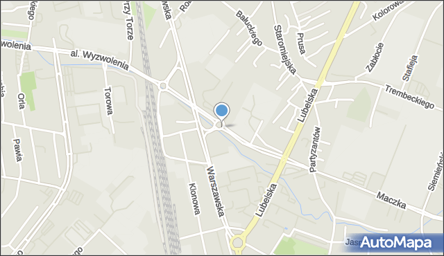 Rzeszów, Rondo Beresia Michała, por., mapa Rzeszów