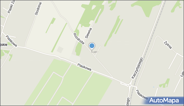 Siedlce, Rozdroże, mapa Siedlce
