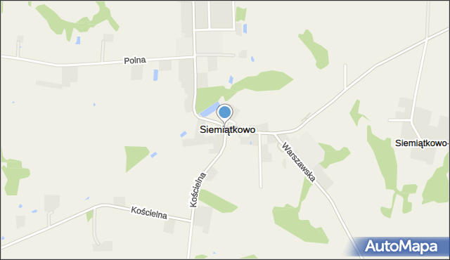 Siemiątkowo powiat żuromiński, Rondo Ziemowita IV, mapa Siemiątkowo powiat żuromiński