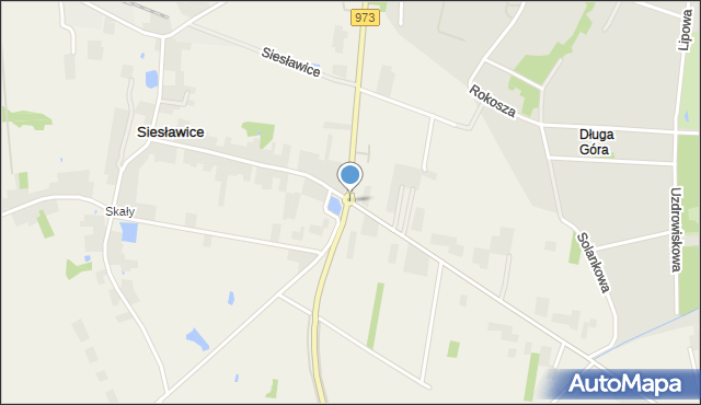 Siesławice, Rondo Niepodległości, mapa Siesławice