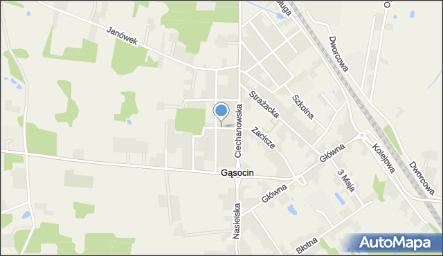 Soboklęszcz gmina Sońsk, Różana, mapa Soboklęszcz gmina Sońsk