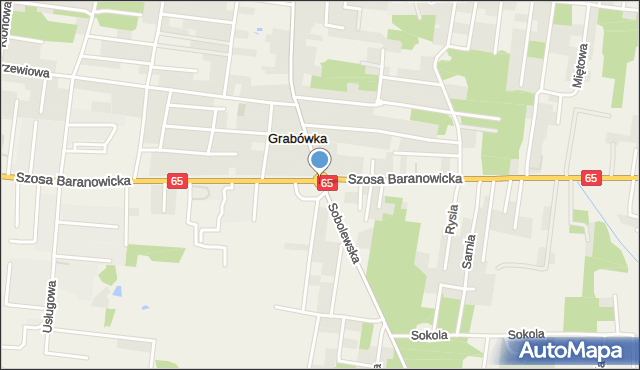 Sobolewo gmina Grabówka, Rondo Pełkowskiego Wojciecha, ks., mapa Sobolewo gmina Grabówka