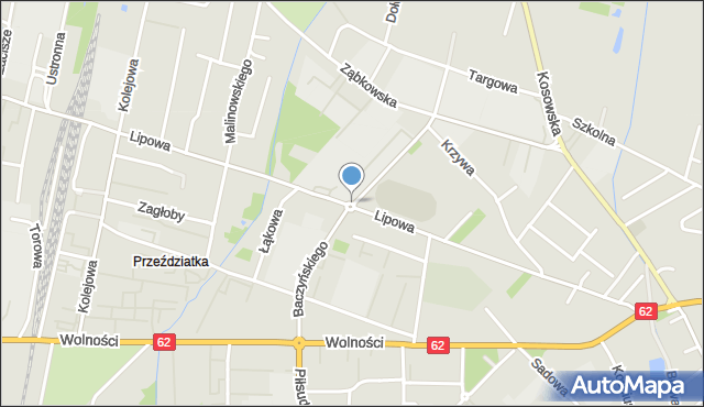 Sokołów Podlaski, Rondo Sikorskiego Władysława, gen., mapa Sokołów Podlaski