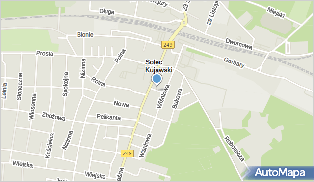 Solec Kujawski, Różana, mapa Solec Kujawski