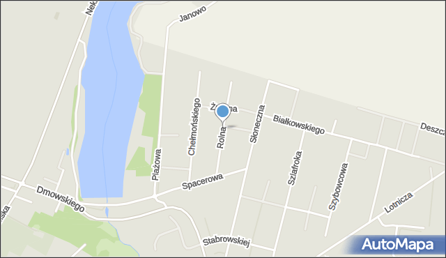 Środa Wielkopolska, Rolna, mapa Środa Wielkopolska