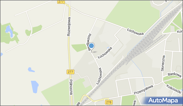 Sulechów powiat zielonogórski, Rozwojowa, mapa Sulechów powiat zielonogórski